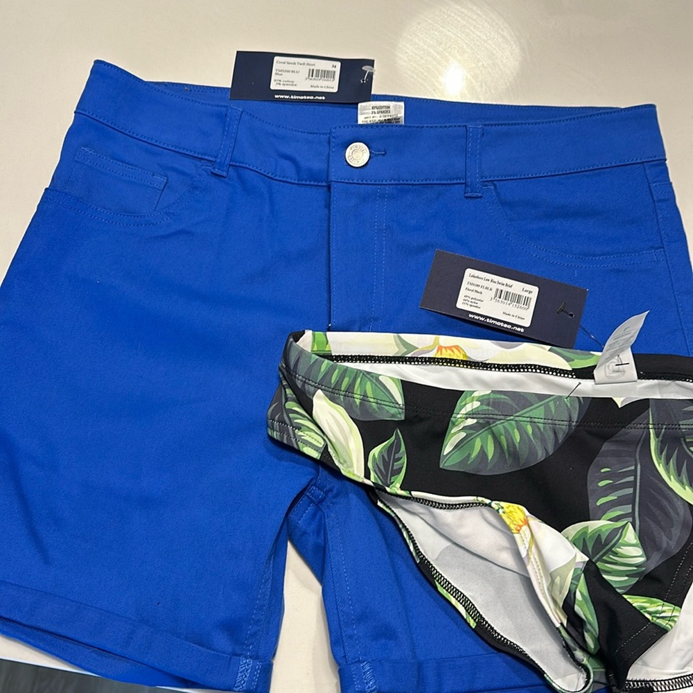 SOLD NWT Timoteo shorts and swim briefs